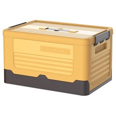 撞色摺疊收納箱 PP材質 承重重量5kg, 小, 陽光黃, 1個