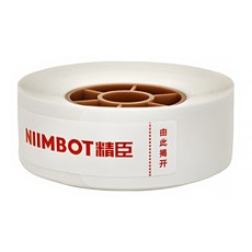 NIIMBOT 標籤機專用防水貼紙 D61/D11/D11S/D101/D110/H1S 感熱貼紙, 純白, 8m