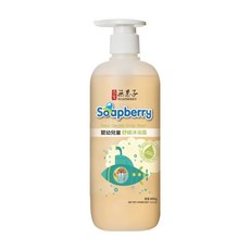 SOAPBERRY 古寶無患子 嬰幼兒童舒緩沐浴露，溫和潔膚，專利植物舒緩配方，天然乳木果油保濕, 400g, 1罐