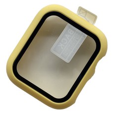 Hensen 繽紛彩色Apple Watch硬殼螢幕保護殼, 黃色