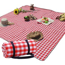 CASA JACQUELINE 野餐露營防水大型野餐墊, 紅色