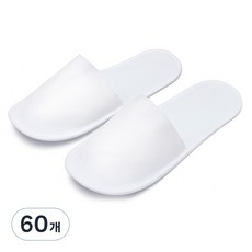 紙拖鞋 拋棄式拖鞋, 白色, 60入