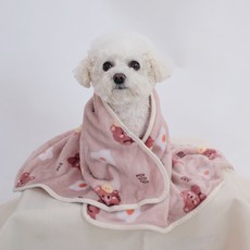 DING DONG PET 寵物超細纖維毛毯, 炸熊棕