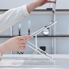 감성공장 알루미늄 접이식 15단 노트북 거치대, 1개