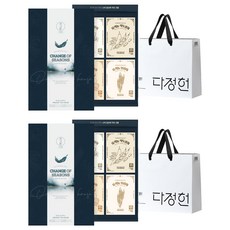 다정헌 유기농 환절기차 4종 선물세트 + 쇼핑백, 도라지차(1.5g x 10p) + 귤피차(1.5g x 10p) + 작두콩차(1.5g x 10p) + 보리차(1.5g x 10p), 2세트
