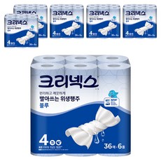 Kleenex 舒潔 拋棄式衛生抹布 藍色, 6捲, 6袋