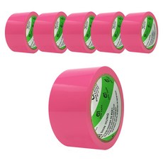 신흥테이프 칼라테이프 핑크 50m, 6개