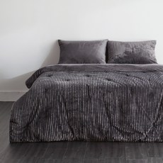 La Pomme Norvik超細纖維條紋冬季薄被組