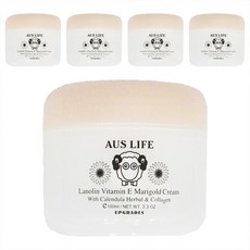 AUS LIFE 澳思萊 澳洲保濕綿羊乳霜 金盞花 100ml 5瓶, 5件