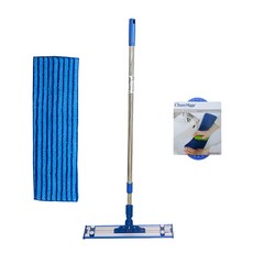 Clean Mate 超細纖維專業清潔拖把 25cm + 拖把墊 + 拖布清潔刷組