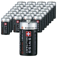 SWISS MILITARY 碳鋅C型電池, 2入, 60個