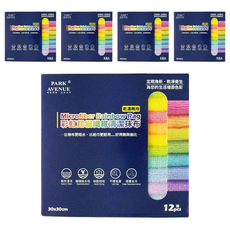 Cotton Field 棉花田傢飾 彩虹超細纖維清潔抹布 12入/盒, 30 x 30xm, 5盒