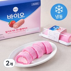 데르뜨 매일 바이오 딸기요거트 미니 롤케이크 3개입 (냉동), 2개, 330g