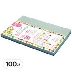 종이문화 스타일리쉬 시즌칼라 색지 혼합 115 SN-Blue Tone 205g, A4, 100개