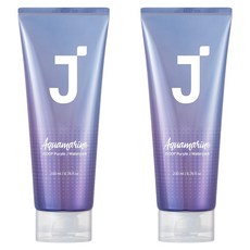 제이숲 퍼플제이 아쿠아마린 노워시 헤어팩 헤어트리트먼트, 200ml, 2개