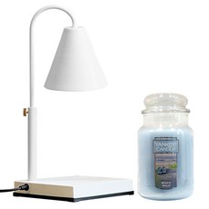 YANKEE CANDLE 計時型高度可調整融蠟燈+蠟燭組 L號 海洋之星款, 白色（暖色）