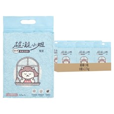 超凝小姐 益生菌除臭豆腐砂, 安全香氛, 少落砂, 五道除塵, 2.7kg, 6包, 純淨原味