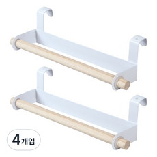 블럭마트 주방 행주걸이 스토리지 랙, 화이트, 4개입