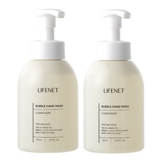 LIFENET 泡泡洗手慕斯 潔淨皂香, 500ml, 2瓶