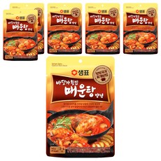 샘표 바닷가횟집 매운탕 찌개양념, 140g, 6개