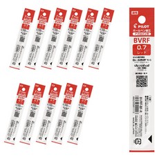 Pilot Acroball 油性圓珠筆筆芯 0.7mm BRFV-10F, 紅色, 12個