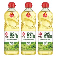 CJ BEKSUL 白雪 大豆油, 900ml, 3個