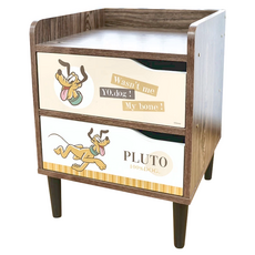 收納王妃 迪士尼床邊櫃, 橘調布魯托, 1件