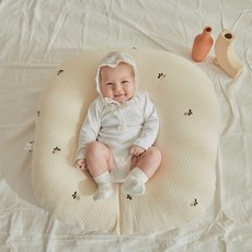 로토토베베 커버분리형 역류방지 쿠션커버, 투톤체리퀼팅