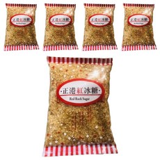 媽媽家食品 正港紅冰糖, 原始蔗香風味, 不漂白不脫色, 500g, 5包