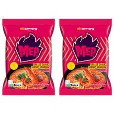 Samyang Foods 三養 大蒜鮮蝦風味湯麵 80g, 2個