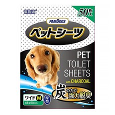 PAMDOGS 幫狗適 寵物竹炭尿布 厚型, M(60 x 45cm), 50片, 1包