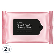 엘로엘 노워시 원샷 클렌징 티슈, 10개입, 2개