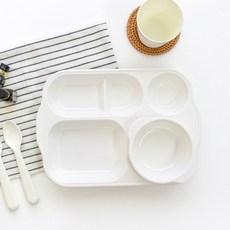 LOHJA 805幼兒餐盤組, 幼兒餐盤 + 離乳碗, 奶油色