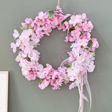 flowertree 春日盛開櫻花花圈, 32 粉紅色