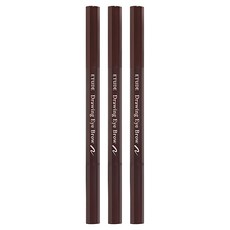 ETUDE 素描高手造型眉筆 0.25g, #03 Brown, 3支