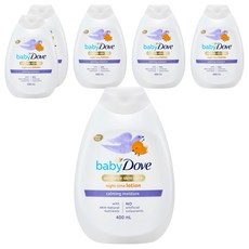 babydove 鎮靜保濕身體乳液, 6瓶, 400ml