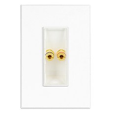 CHEIL ELECTRIC 電燈開關蓋 香蕉插孔 1孔 白色, 1個