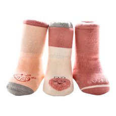 bebehome 兒童款 加厚毛圈襪 3件組