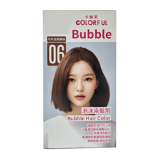 COLORFUL 卡樂芙 泡沫染髮劑, 06 可可泡芙霧棕, 1組