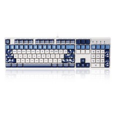 ATWO Taim LED 丹青辦公用低噪音有線機械式鍵盤, 高麗青瓷, AG0302 TE1, 紅軸