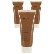 LIFENET 溫和蜜糖身體磨砂膏 依蘭伊蘭, 200g, 3個