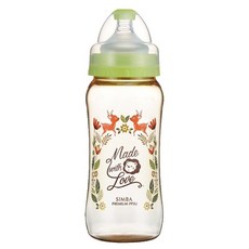 Simba 小獅王辛巴 PPSU寬口雙凹中奶瓶 3個月以上, 遇見丘比特 果綠色, 270ml, 1瓶