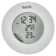 TANITA 塔尼達 溫濕度電子時鐘 TT-585, 白色