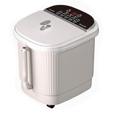 MRF 健身大師 薰蒸泡三合一液晶電動按摩泡腳機 4kg, HY-8809, 白色