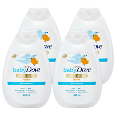 Dove 多芬 嬰兒乳液，敏感肌膚護理，滋潤保濕，不含人造色素 400ml, 4瓶