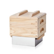 Onga 扁柏木蒸籠 小 2層, 1個, 20.5cm