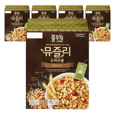 풀무원 슈퍼곡물 렌틸 귀리 뮤즐리, 400g, 5개