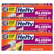 HEFTY 冷藏用可立式分裝夾鏈袋, 3盒, 20入, 中(M)