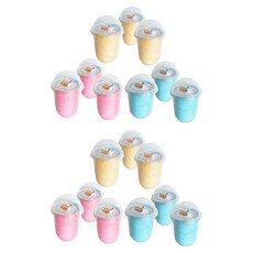 spidercandy 蜂蜜棉花糖組 粉色+藍色+黃色, 18入, 10g