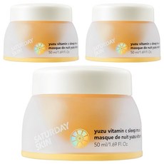 星期六 Skin Yuja 維生素 C 睡眠面膜霜, 50ml, 3個